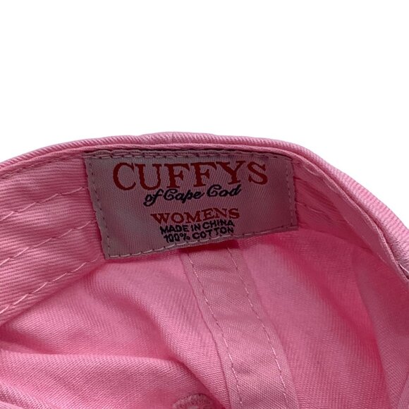 Cuffys Of Cape Cod Ladies Pink Whale Twill Hat OSFA Cotton Adjustable Strap NEW - Picture 6 of 8